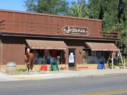 Jedlicka's, with the horse out front near the flag pole and across from the Post Office