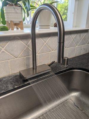 Hansgrohe kitchen faucet.