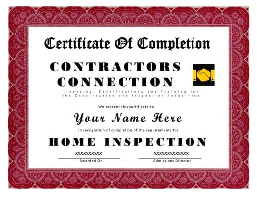 We offer live instruction for Home Inspection and ICC Building Inspection Certifications