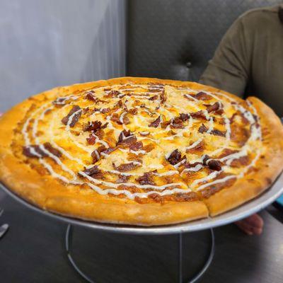 Chicken Bacon Ranch Pizza