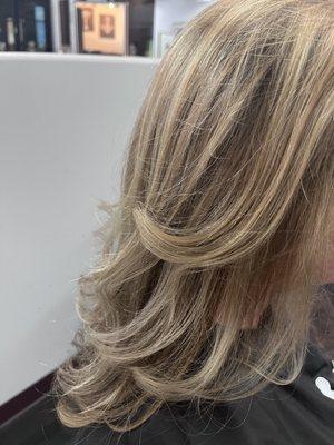 Full color correction- low lights, money pieces, the perfect cut and toner!!