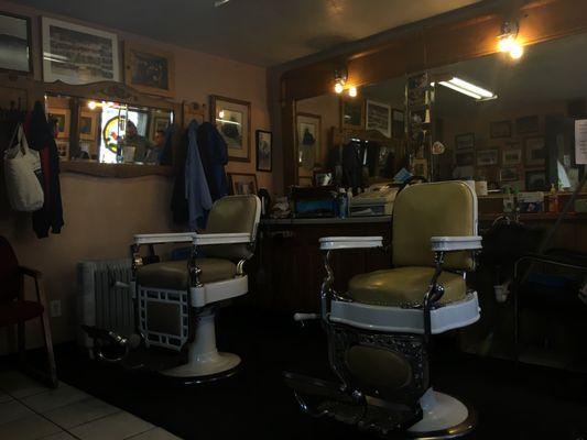 Inside Eddie's Barber Shop