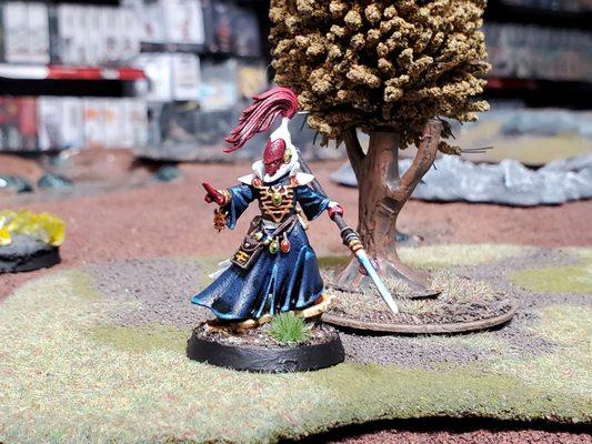 A pic of one of my Eldar models I bought and painted from here.