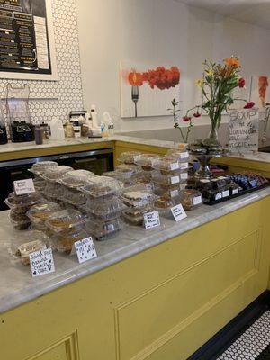 Bakery goodies: they have some gluten free and vegan options