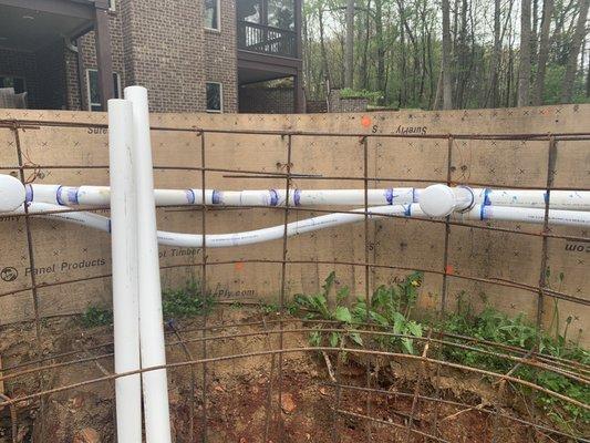 Flex hose for gunite spa? A quick google search will tell you, this is not ideal.