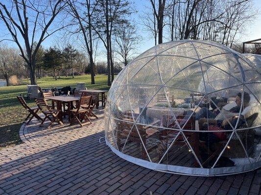 These igloos were perfect for a chilly night.