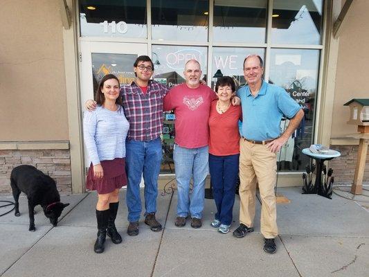 The FRBC Crew! Jennifer, David, Chip, Andrea, and Tom