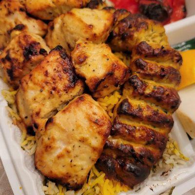 Chicken kabob and chicken koobideh