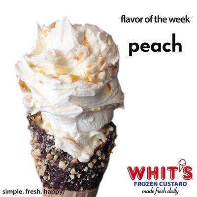 Open Daily 12-9pm.  Stop in and try our Peach custard.  #yummy