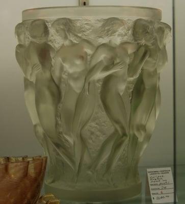 Bacchantes' vase by Lalique ca 1927