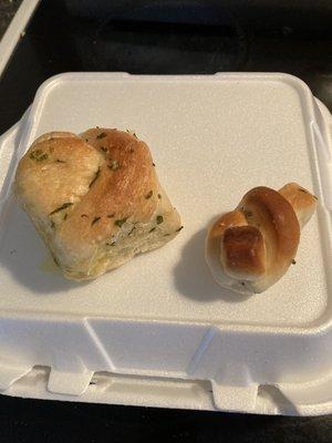 Lenny's garlic knots on the left. Stavros on the right.  You decide.