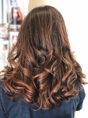 Balayage, Highlights on Natural hair without Bleaching