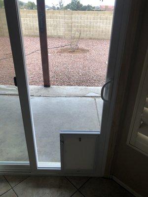 In Sliding Glass Door