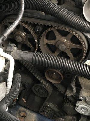 Timing belt replacements.