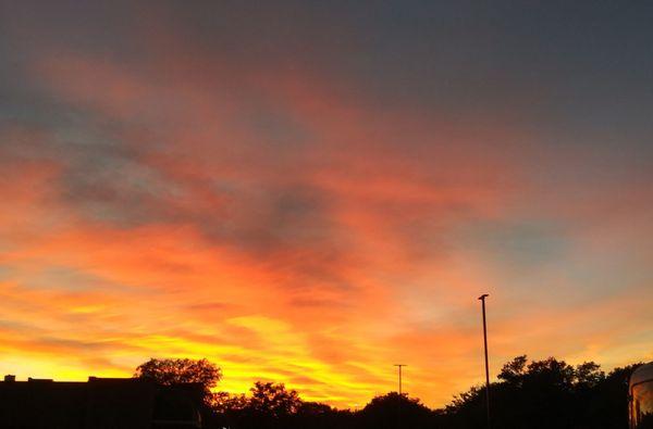 Amarillo has the best sunsets! This one was taken right in front of Dyer's.