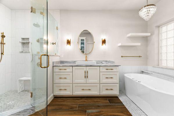 Modern bathroom remodel