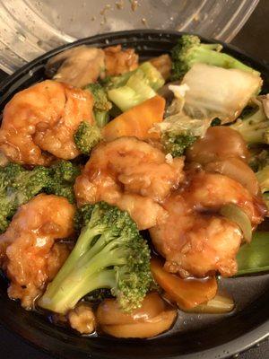 Shrimp with mixed vegetables