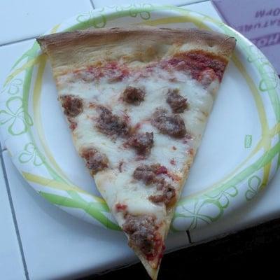 Sausage Pizza Slice