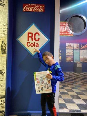 Preston found the RC Cola sign!!