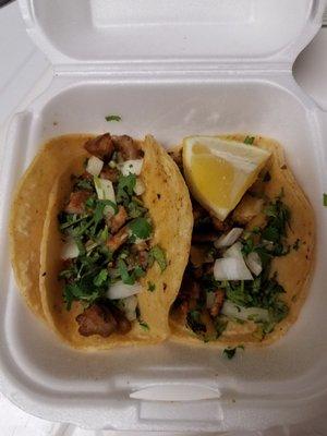 Tacos de Asada y Pastor