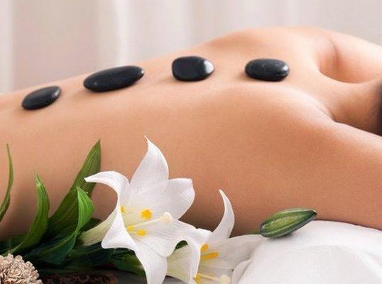 Body massage with free hot stone