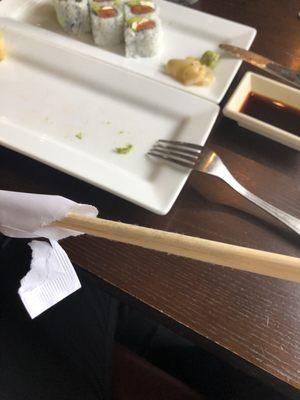 This was the least moldy of the chopsticks.