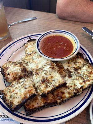 Cheesy Cheese Bread Bites are delicious. Tastes similar to Detroit style pizza with the crust