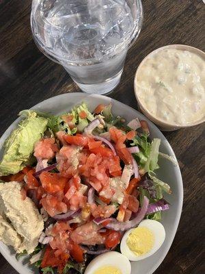 Power salad and potato soup