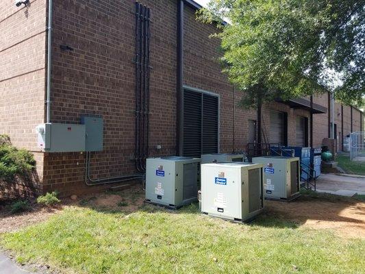 American Standard 7.5 Ton Split Heat Pump Install and 480 Volt Electrical Service For HVAC Add on