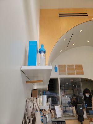 The blue bottle ar blue bottle coffee....