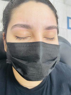 Eyebrow threading