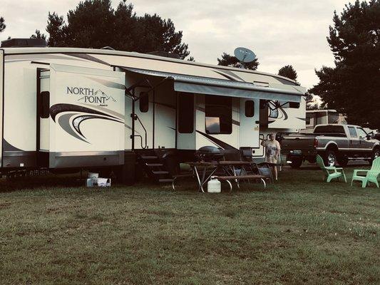 My wife Judy  WE are Volunteer WA. State Park Camp Hosts at Dosewallips State Park in Brinnon, WA. August 2019