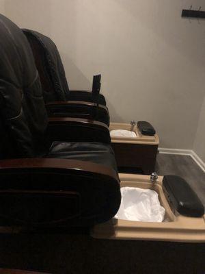 Relaxing massage chairs