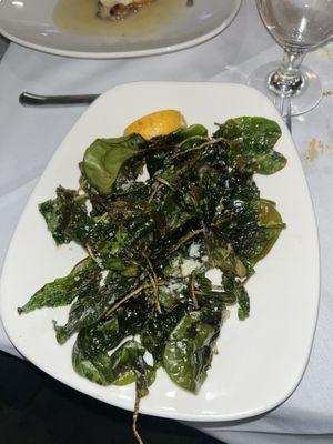 Flash Fried Spinach