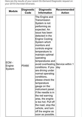 Onstar Vehicle Diagnostic