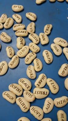 This is a picture of the engraved Lima Beans. Fabulous