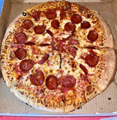 Pepperoni Pizza - A classic, and one of their most popular. It was so good!