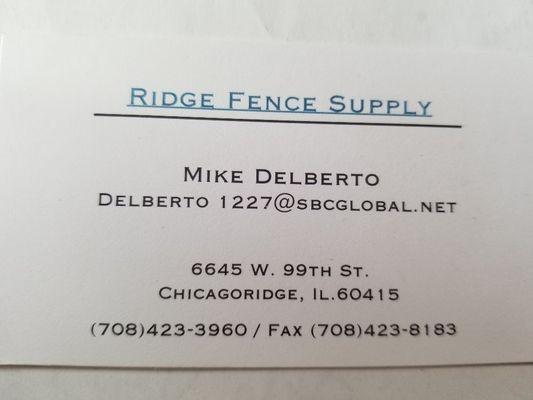 Ridge Fence Supply