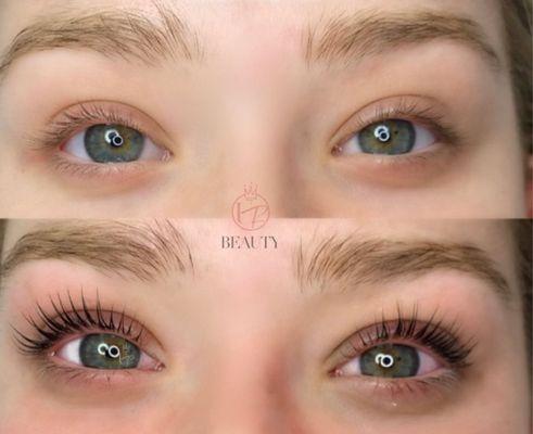 Lash lift and tint