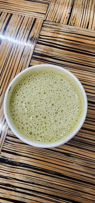 Matcha ginger latte