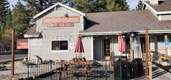 Storefront and outdoor dining area