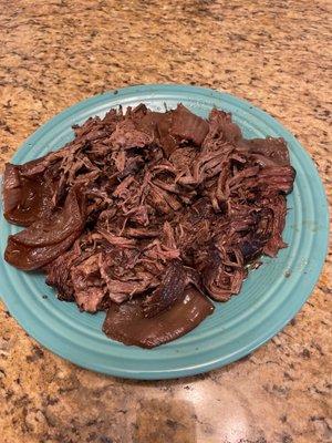 Braised short ribs using their recipe