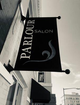 Our Exterior Signage at Parlour Salon DC