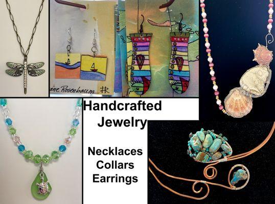 Handcrafted Jewelry, Necklaces, Collars, Earrings