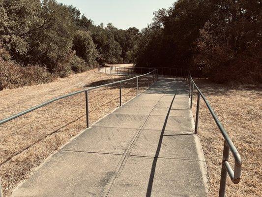 Paved pathway leading to Lake Creek