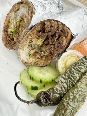 Carne asada burrito