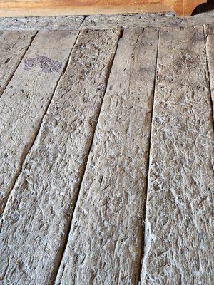 Well used floor boards