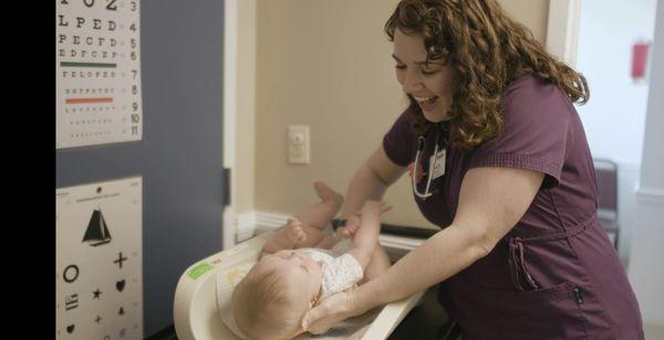 Nurse and baby