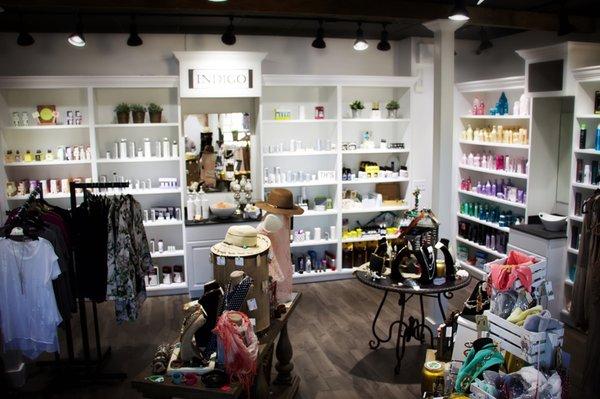 Indulge in a little retail therapy at Indigo Salon, Spa & Boutique, the best salon in Canton, MI. Conveniently located in Cherry Hill.