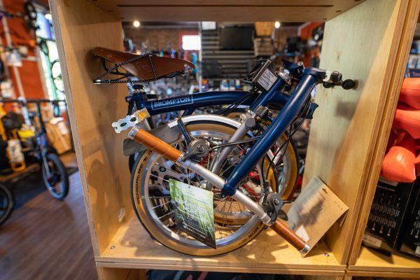 Bromptons, compact folding bikes!